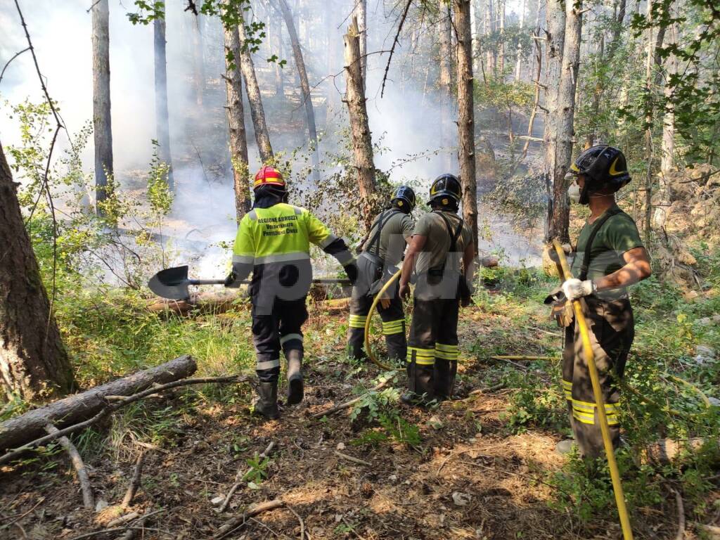 Bonifica incendi L'Aquila 