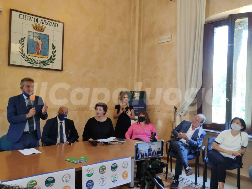 giovanni di pangrazio presentazione liste avezzano