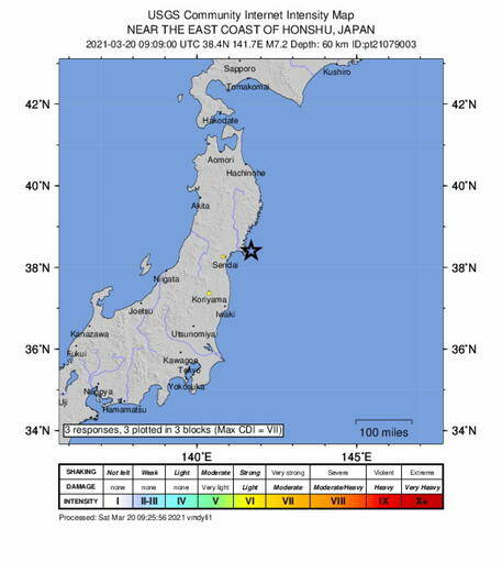 Giappone Terremoto Di Magnitudo 72 Il Capoluogo 4143