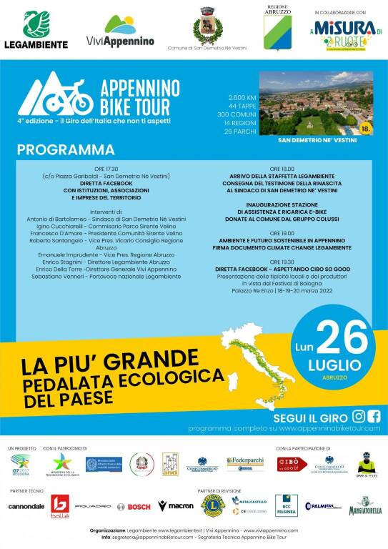 appennino bike tour