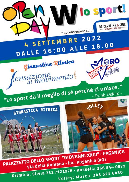 open day asd sensazione di movimento