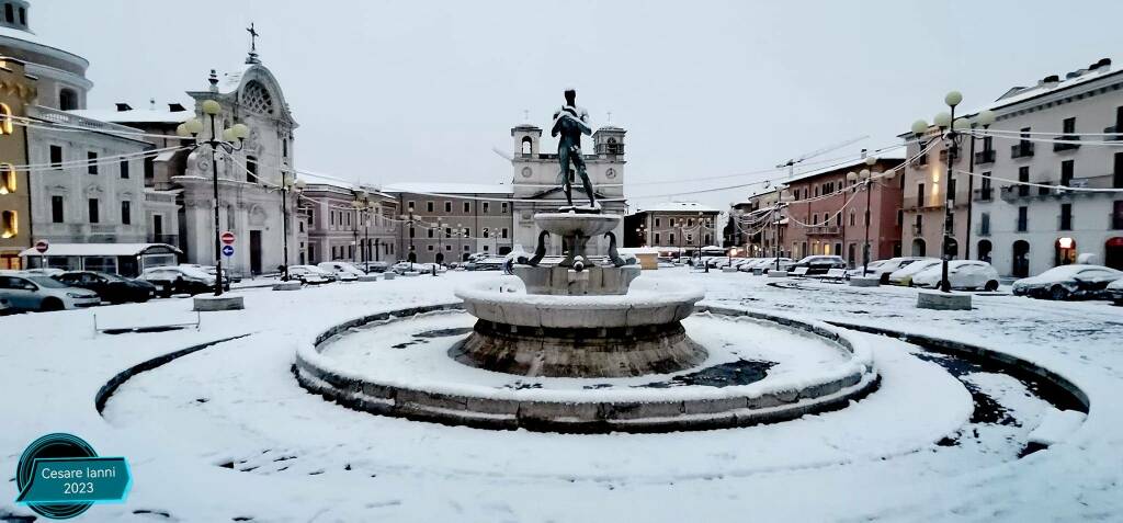 L'Aquila, la nevicata del 20/21 gennaio 2023