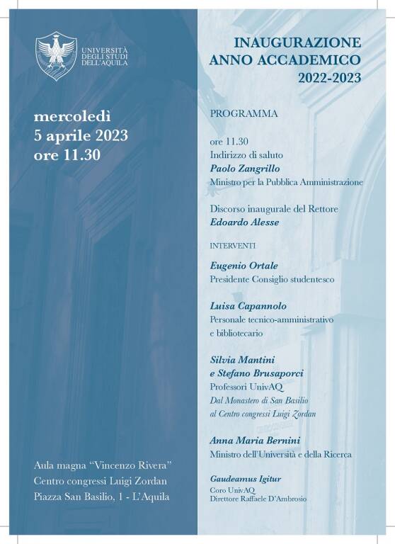 inaugurazione anno accademico univa