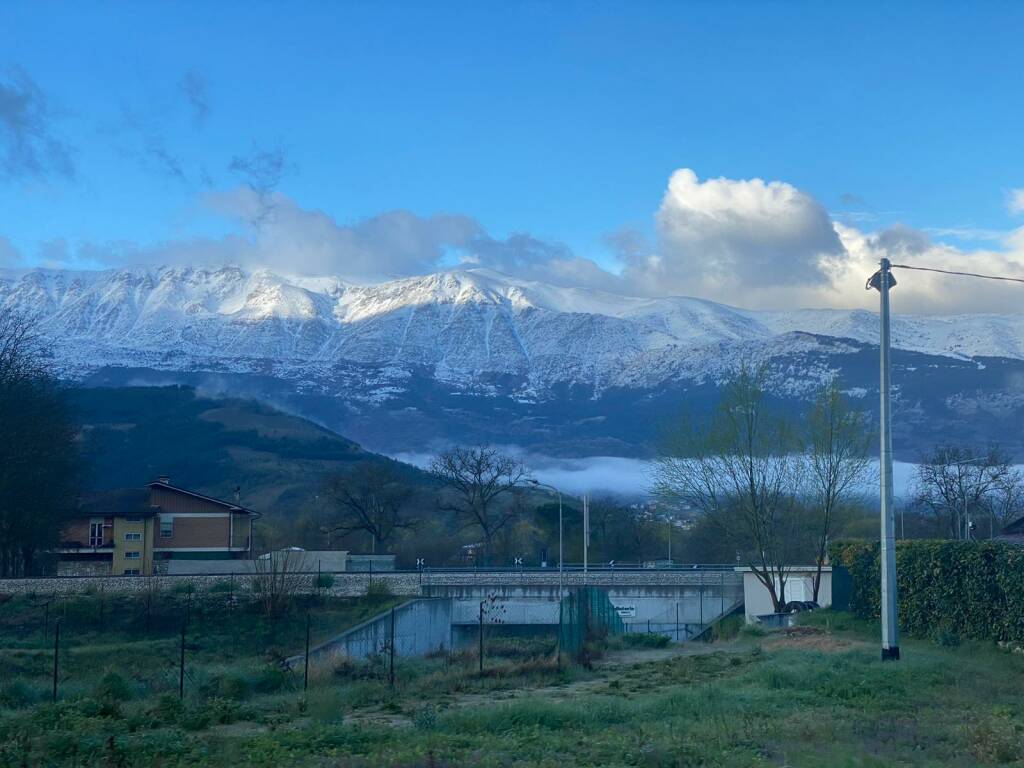 meteo aquilano, neve, freddo, aprile 