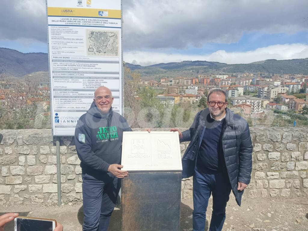 lavori mura urbiche l'aquila porta branconia