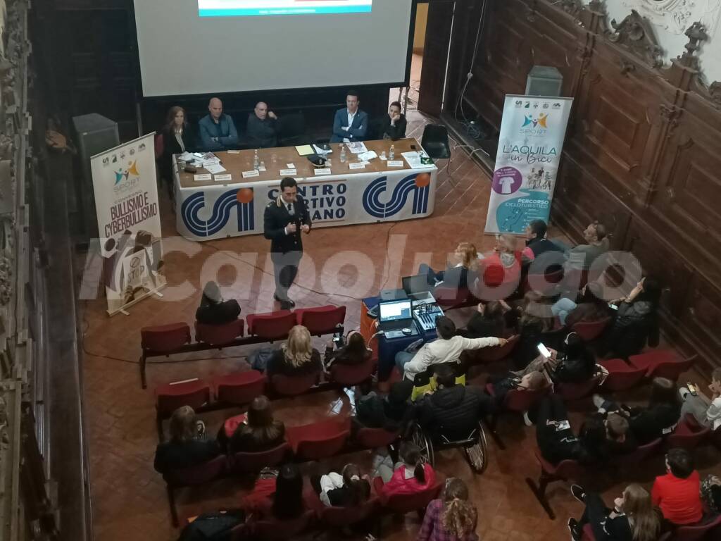 bullismo e cyberbullismo convegno sport e famiglia csi