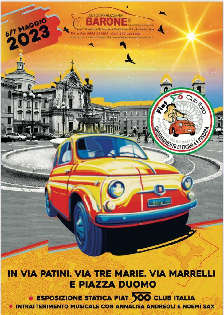 fiat 500 mostra l'aquila 