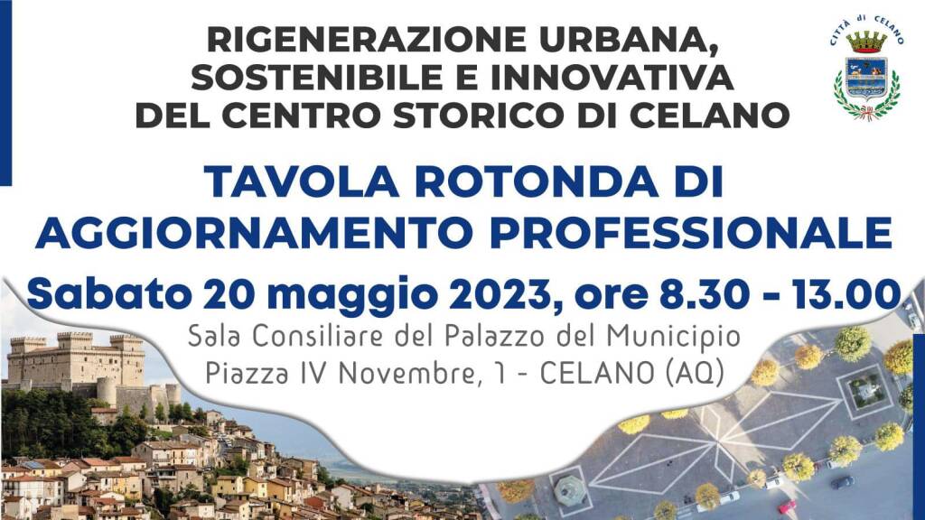 incontro rigenerazione centro storico celano