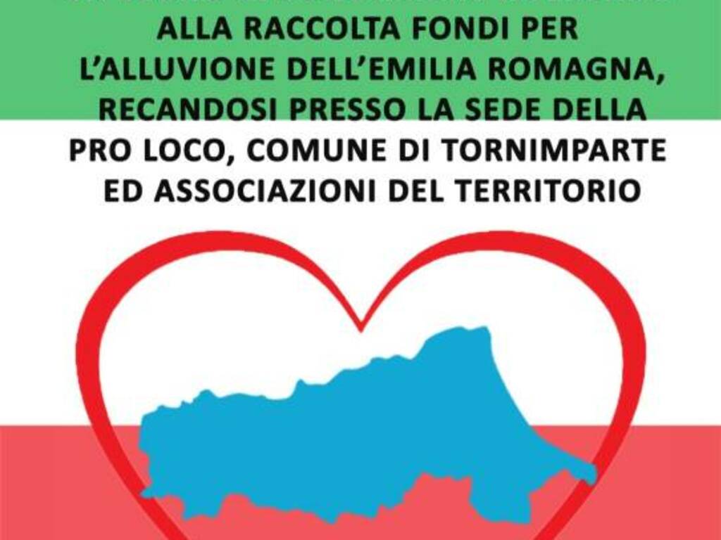 raccolta fondi Emilia tornimparte 