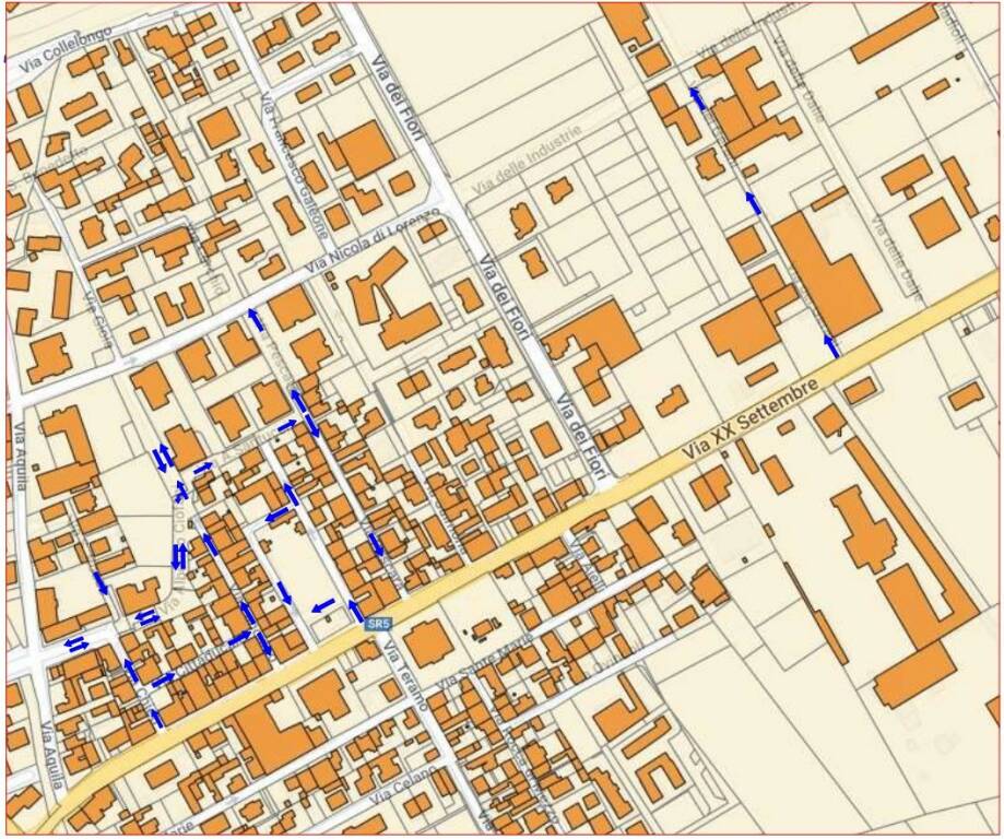 viabilità via XX Settembre avezzano