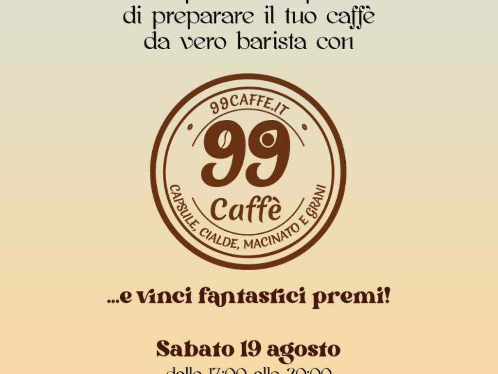 99 caffè il barista sei tu