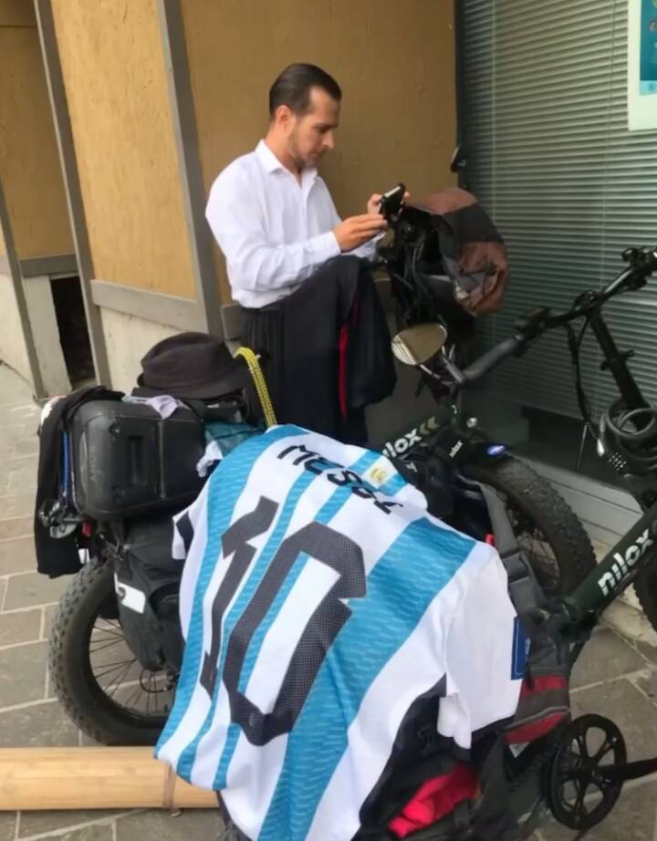 argentini in bicicletta