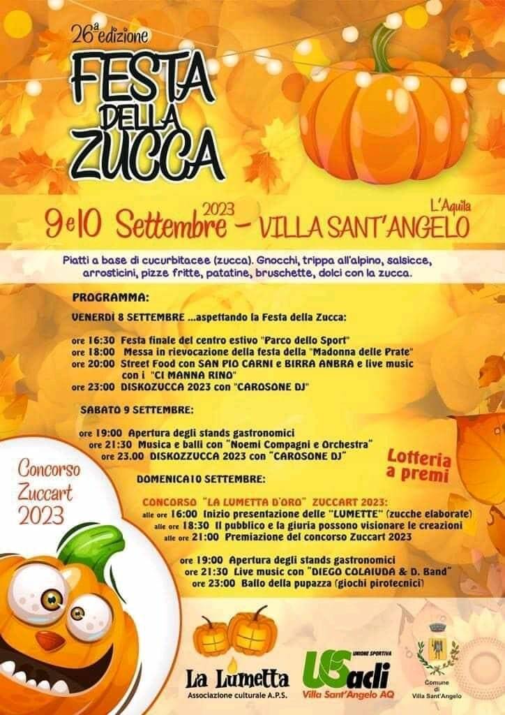 villa sant'angelo festa della zucca 2023