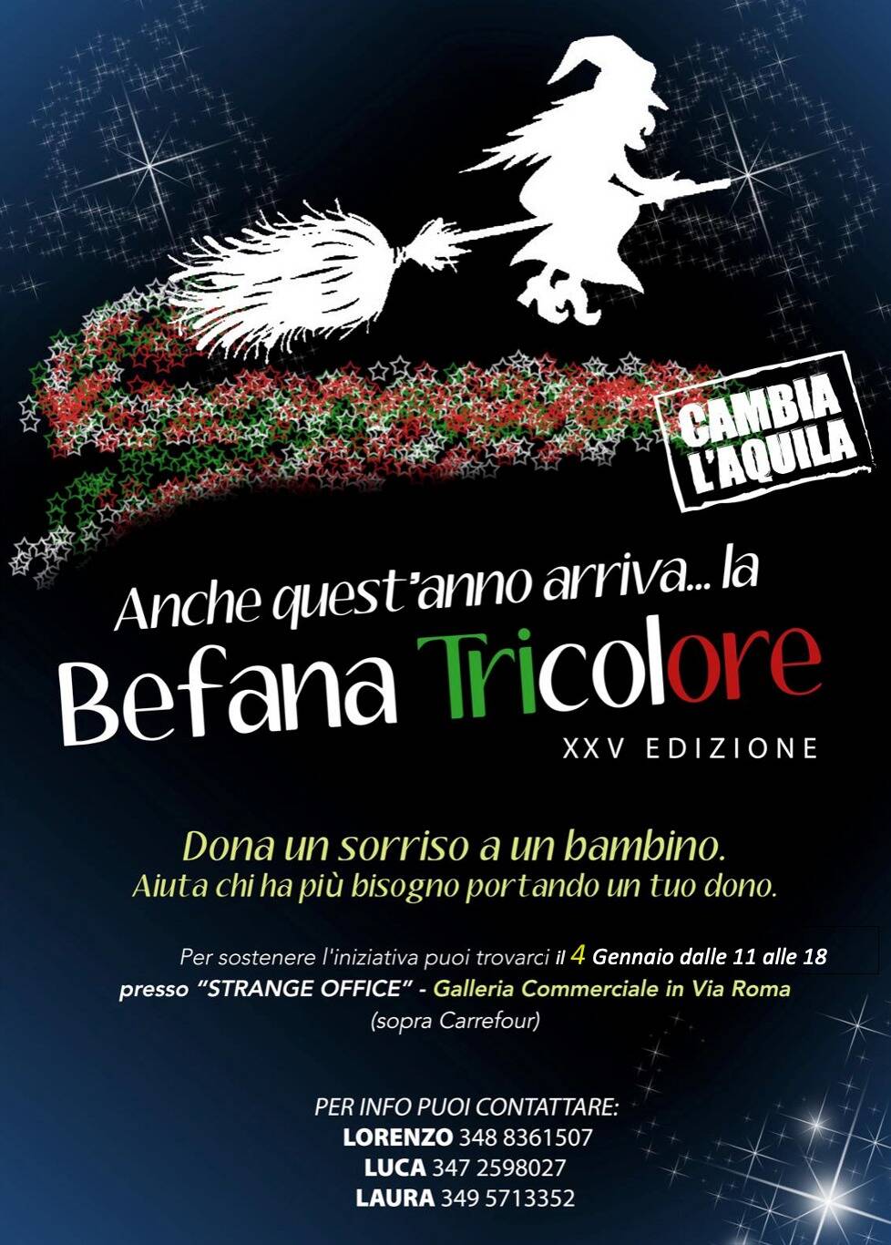 befana tricolore 