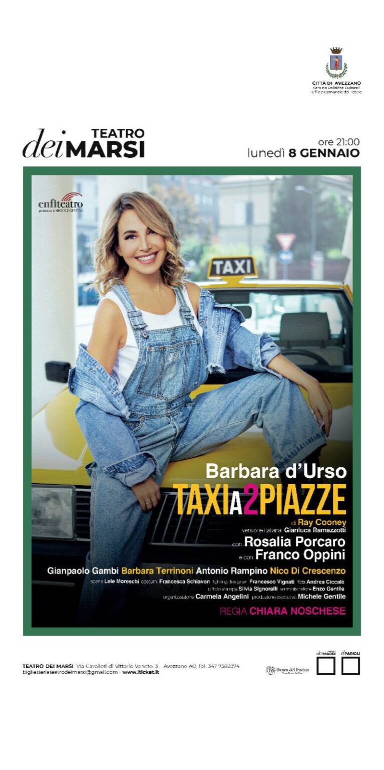 taxi a due piazze barbara d'urso 