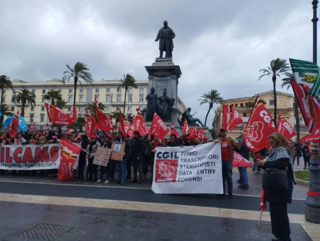 Manifestazione fonici e trascrittori Roma 