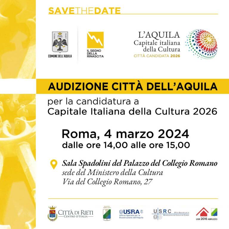 l'aquila capitale cultura