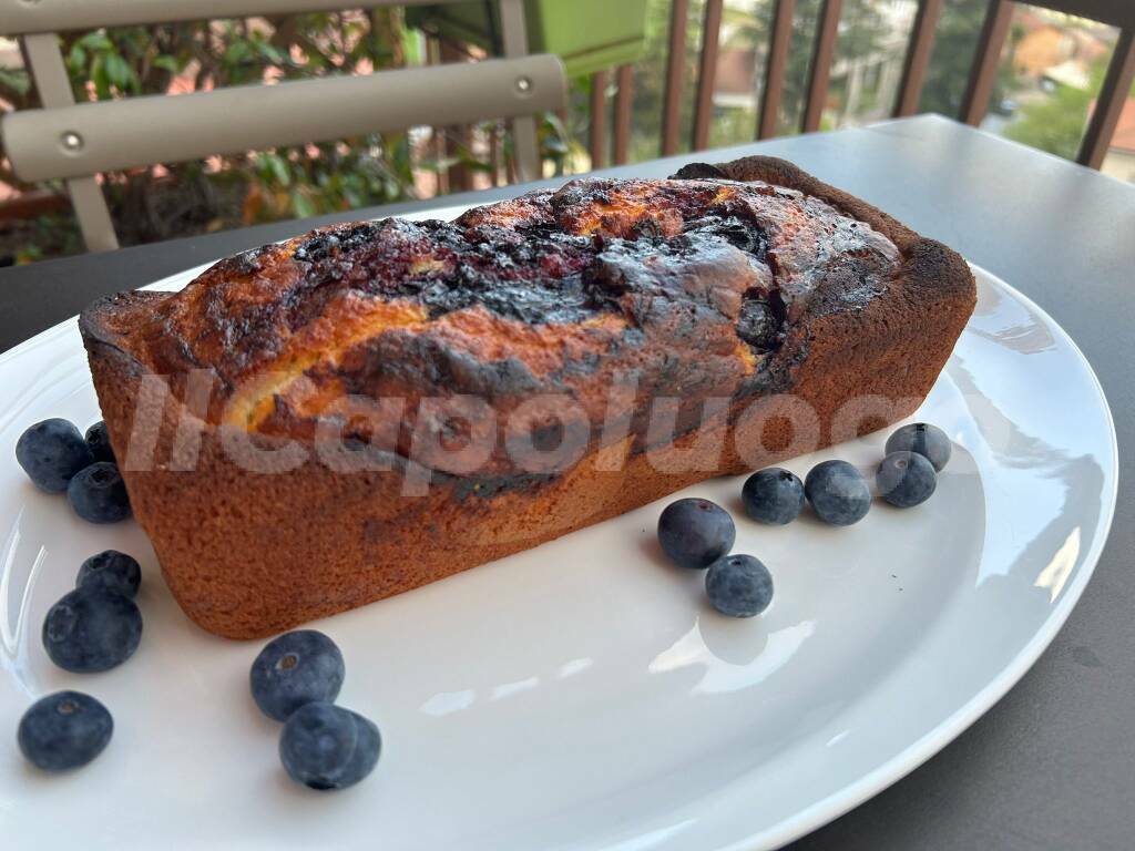 plumcake ricotta e mirtilli 