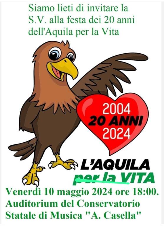 l'aquila per load vita 20 anni locandina 