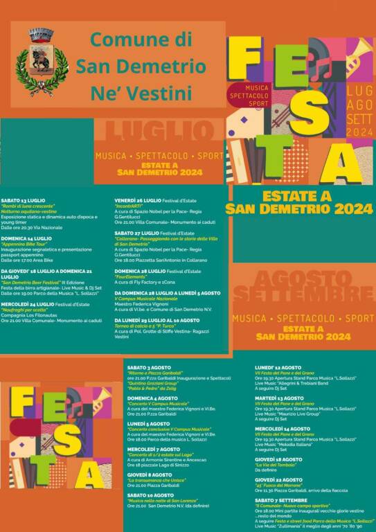 festival d'estate san demetrio ne' vestini