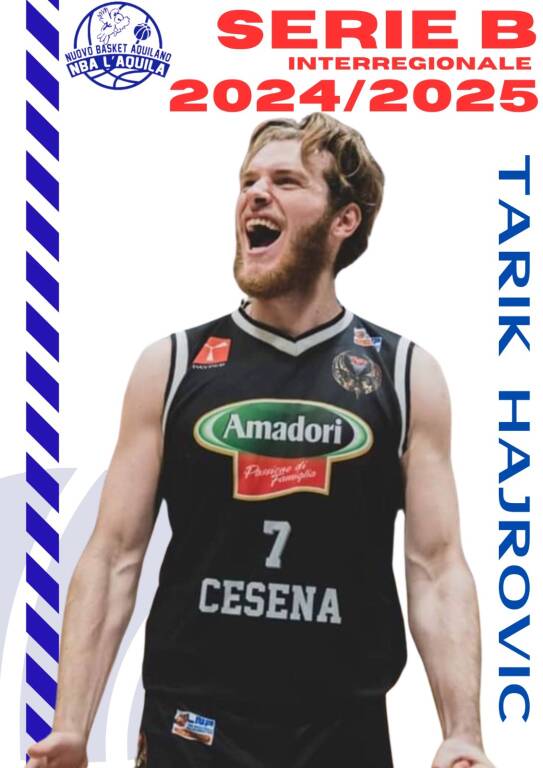 Nuovo Basket Aquilano, arriva il centro serbo Tarik Hajrovic 