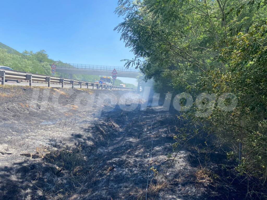 incendio A25 magliano de' mersi 