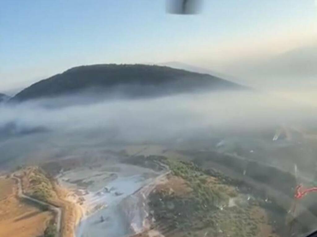 incendio monte urano raiano castel di ieri