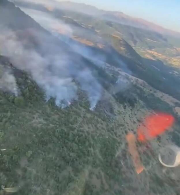 incendio monte urano raiano