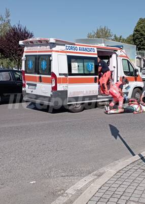 ciclista investito piazza d'armi 