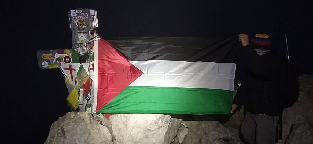 bandiera Palestina corno grande 