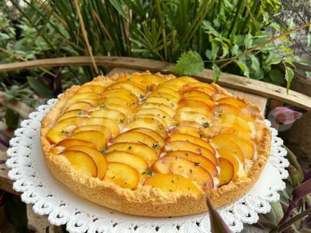 crostata di pesche 